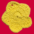 Yellow Star Cotton Crochet Coaster