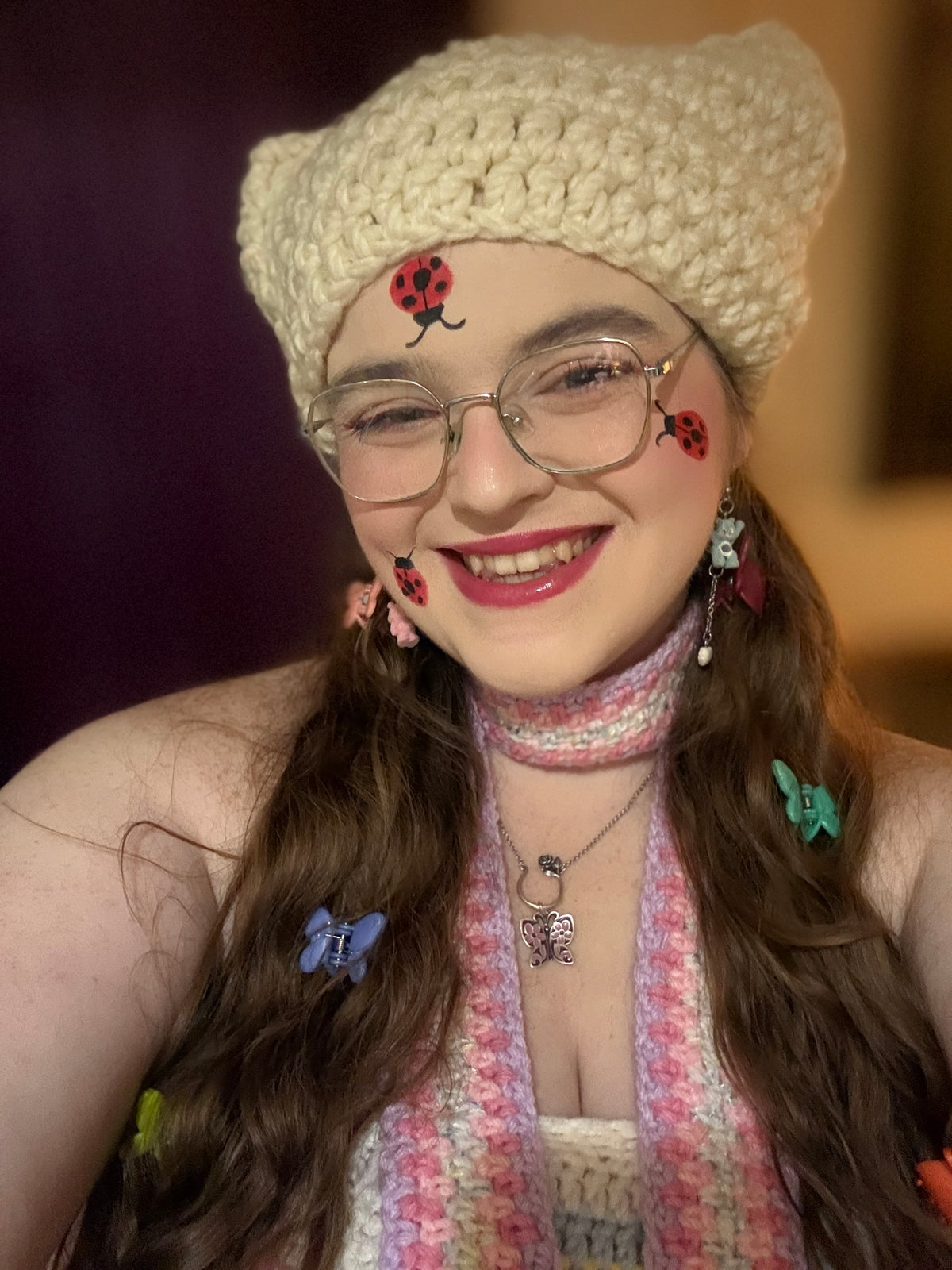 Crochet Cat Ear Beanie