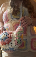 Crochet Granny Square Crossbody Bag