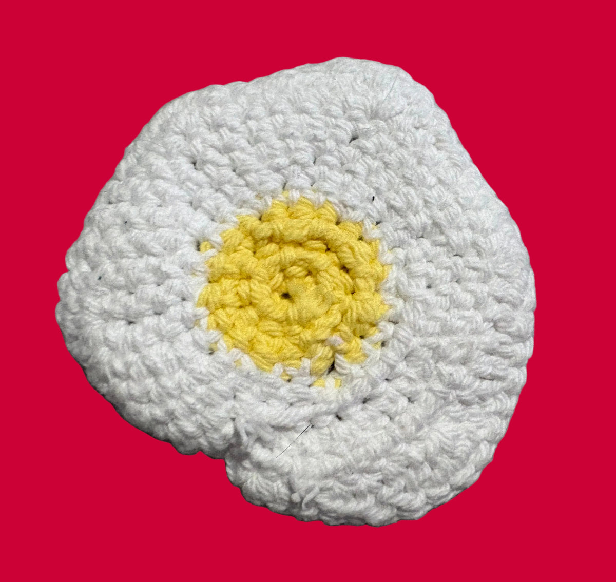 Egg Cotton Crochet Coaster