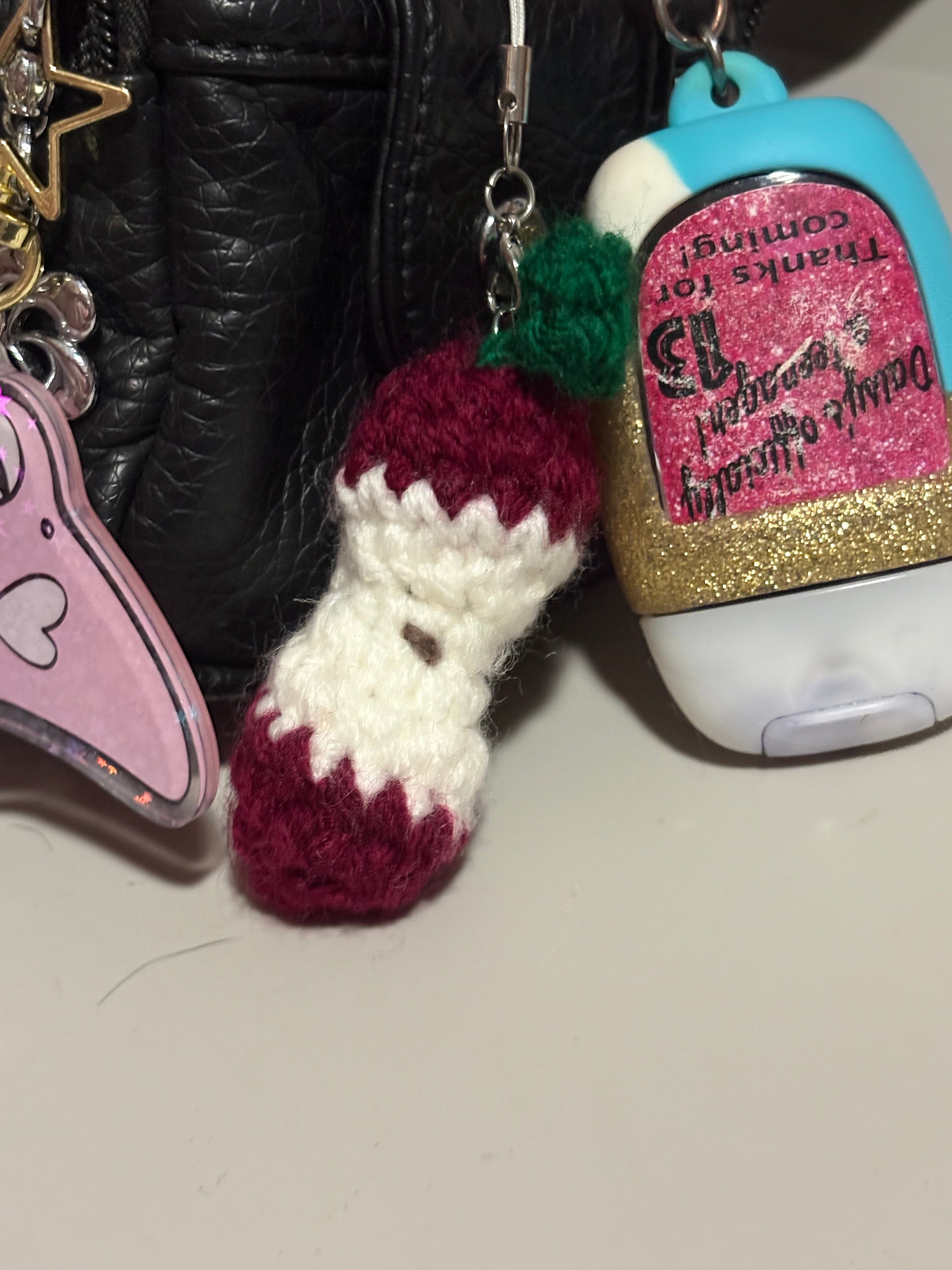 Crochet Apple Core Charm🍎✨